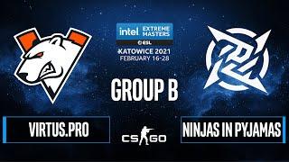 CS:GO - Ninjas in Pyjamas vs. Virtus.pro [Inferno] Map 1 - IEM Katowice 2021 - Group B