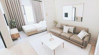 Apartment Design #1 | Thiết kế căn hộ Studio Vinhomes 30m2 nội thất tối giản Minimalist