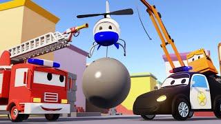 Патрулиращи коли - Изчезналият кран - Града на Колите   Анимационно филмче за деца