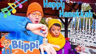 Dreidel Dreidel Dreidel Hanukkah Song! | Blippi and Meekah Holiday Nursery Rhymes for the Family