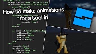 How to make ANIMATIONS for a TOOL in ROBLOX STUDIO!