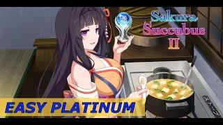 Sakura Succubus 2 | PS4 & PS5 Crossbuy | EASY 100% Platin Walkthrough| Trophy & Achievement Guide 