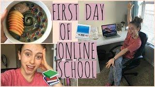 Vlog//My First Day of ONLINE HIGH SCHOOL!