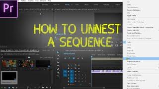 2 ways to Unnest a sequence in Premiere pro in Hindi | Adobe Premiere Pro Tutorial