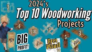 10 Projects That Sell All Year. FREE PLANS! #makemoneywoodworking #projectsthatsell #woodworking