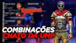 SKINS CHATO DA UMP • MELHORES COMBINAÇÕES DE ROUPAS NO FREE FIRE