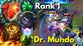 Rank 1 Dr. Mundo (Top) | 5 Games | Immortal 3966+ | Lofi | Wild Rift China