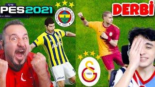 FENERBAHÇE-GALATASARAY DERBİSİNDE GOL YAĞMURU! | EMİRMAN İLE PES 2021 FB-GS DERBİSİ OYNUYORUZ