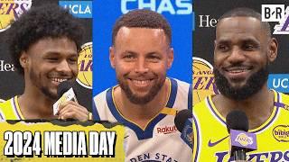 Best Sounds From 2024 NBA Media Day | LeBron, Bronny, Steph Curry & More