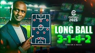 eFootball 2025 - Long Ball - FORMATION & CUSTOM TACTICS | PC Gameplay