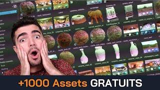 1000 Assets GRATUITS intégrés dans Blender ! Poly Haven Addon