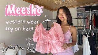 Meesho affordable western wear try on haul | jeans, dresses and tops|