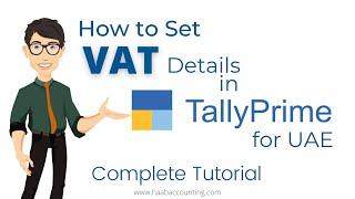 UAE VAT  Set up in Tally Prime | VAT in Tally Prime for UAE