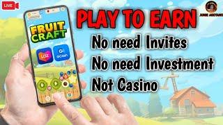 Play to Earn ₱1 - ₱1000 (NO NEED INVITES) FRUIT CRAFT Legit nga ba ito?