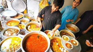 Street Food in Peshawar - SUPERHUMAN Curry + 100 Egg BIGGEST Chapli Kebabs + Pakistani Street Food!