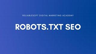 Robots.txt SEO Optimization