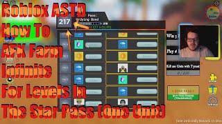 Roblox ASTD How To AFK Farm Infinite For Levels In The Star Pass (UI CHANGED)