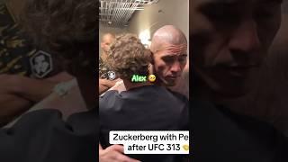 Mark zuckerberg with alex after 313 fight #ufc #mma #martialart #fight #legend #boxing