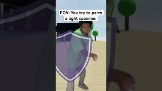 Parrying light users in Combat Warriors #robloxshorts #robloxmemes #combatwarriors #roblox