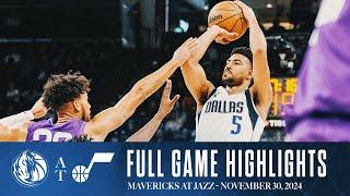 Dallas Mavericks Highlights vs. Utah Jazz | November 30, 2024