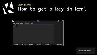 How to use KRNL and get a key - Updated for April - Easy Tutorial - Carl's