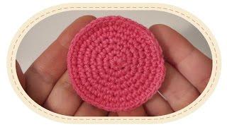 Красивый круг крючком столбиками без накида. (Урок 5). Nice crochet circle (lesson 5).