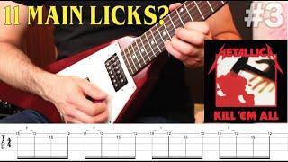 There Are Only 11 Main LICKS in the Solos of Kill 'Em All (plus lesson)