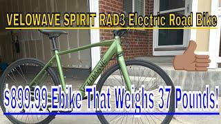 E-bike Review: Velowave Electric Road Bike Great $899 Commuter Electric Bike Part: One