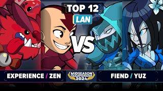 Experience & Zen vs Fiend & Yuz - Top 12 - Brawlhalla Midseason Championship 2024 - LAN 2v2