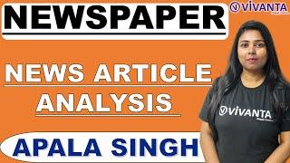 24-May-2021 Newspaper Article Analysis | By Apala Singh | Vivanta