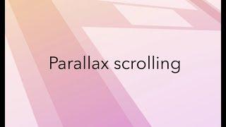 Parallax scrolling - CSS Animation tutorial
