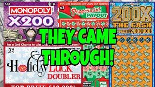 MONOPOLY X200 & 200X THE CASH MD LOTTERY SCRATCH OFF TICKETS #scratchers #scratchofftickets #lottery