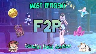 Most Efficient F2P Genshin Daily Routine