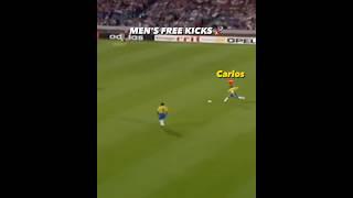 Women vs Men Free Kicks 