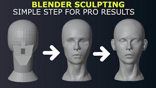 Tutorial: Beginners Head Sculpt  | EASY In Blender
