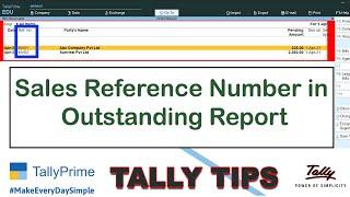 How to Enable Sales Reference Number in Outstanding Report Instead of Invoice Number.