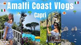 AMALFI COAST TRAVEL VLOGS! STARTING IN CAPRI, ITALY!