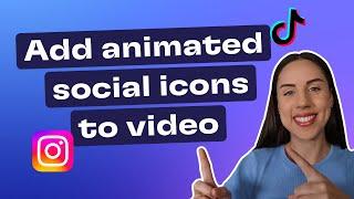 How to add animated social media icons to video (FREE template)