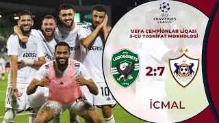 Ludoqorets 2:7 Qarabağ | UEFA Çempionlar Liqası, 3-cü təsnifat mərhələsi | İCMAL