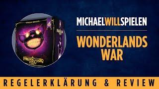 WONDERLANDS WAR – Regelerklärung und Review – Thematisches Area-Control-Bag-Building-Spiel