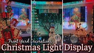 DIY OUTDOOR CHRISTMAS LIGHTS & DECORATIONS | FRONT YARD CHRISTMAS DECORATION IDEAS | CHRISTMAS DECOR