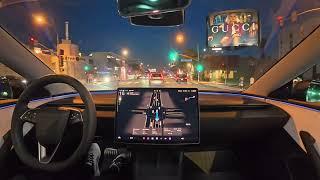 Raw 1x: Tesla FSD 13.2.2: Beverly Hills to Hollywood with Zero Interventions