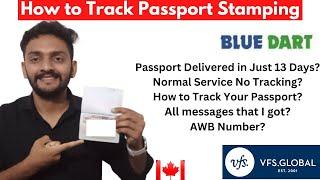 How to TRACK YOUR PASSPORT STAMPING CANADA ? ||  Passport Tracking ||  Tracking Back to Your Address