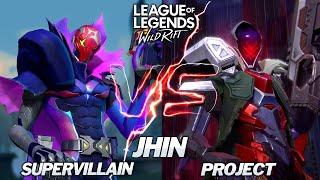 Supervillain Jhin VS Project Jhin ( Skins Comparison ) Wild Rift