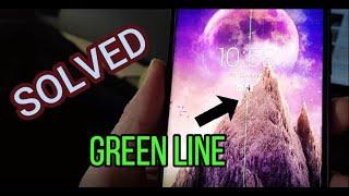Green line on phone screen