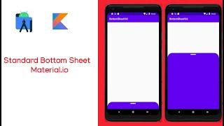 Standard Bottom Sheet Material.io Android Studio