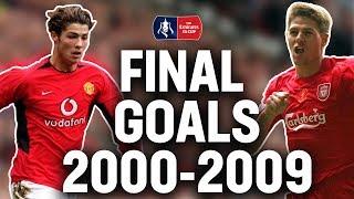 Every FA Cup Final Goal from 2000-2009 | Drogba, Ronaldo, Ljungberg, Owen | Emirates FA Cup