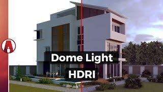 How to use DOME LIGHT and HDRI for Exterior Lighting | Vray for Sketchup