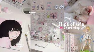 ⋆｡˚ slice of life vlog 🫧⋆ painting sawako┊new desk set up┊lumine figure┊manga shopping and more!!⋆｡˚
