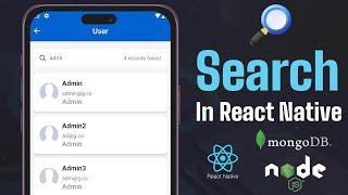 #19 How to create search filter in React Native || Search through Flatlist || Search from API